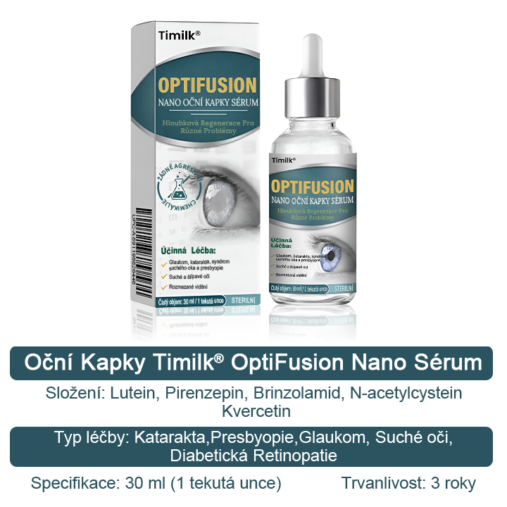 Oční kapky Timilk® optifusion nano sérum – nanotechnologie obnovuje jasný zrak, bez brýlí, bez chirurgického zákroku♥️
