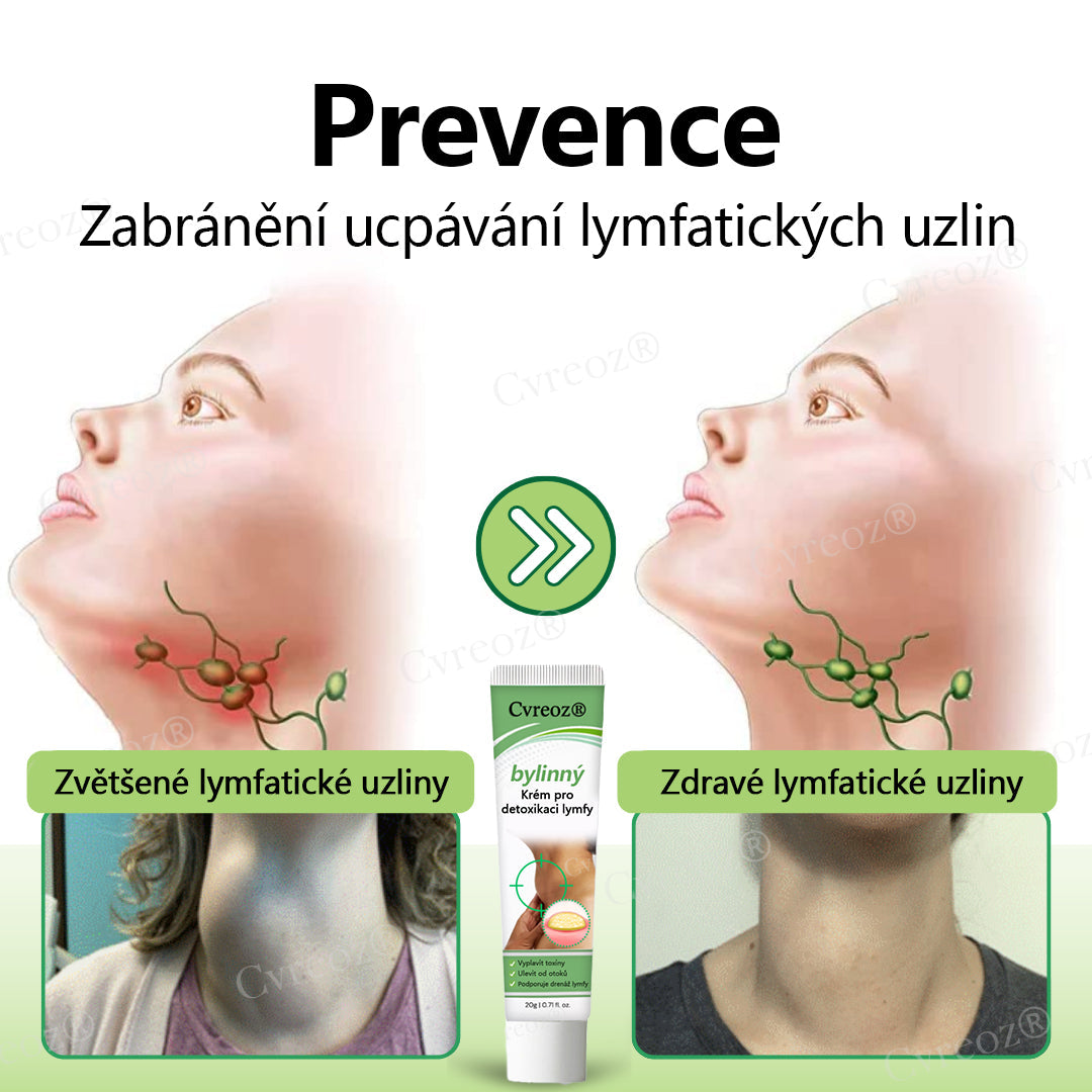 Bylinný lymfatický detoxikační krém Cvreoz®