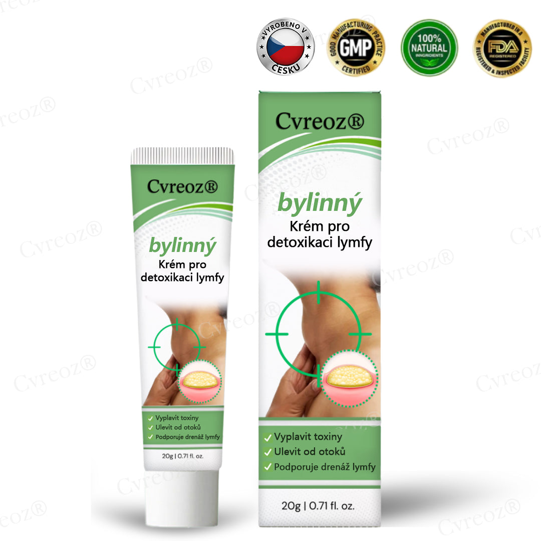 Bylinný lymfatický detoxikační krém Cvreoz®